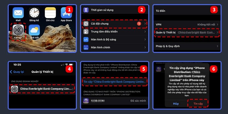 Biểu mẫu tải app về thiết bị IOS