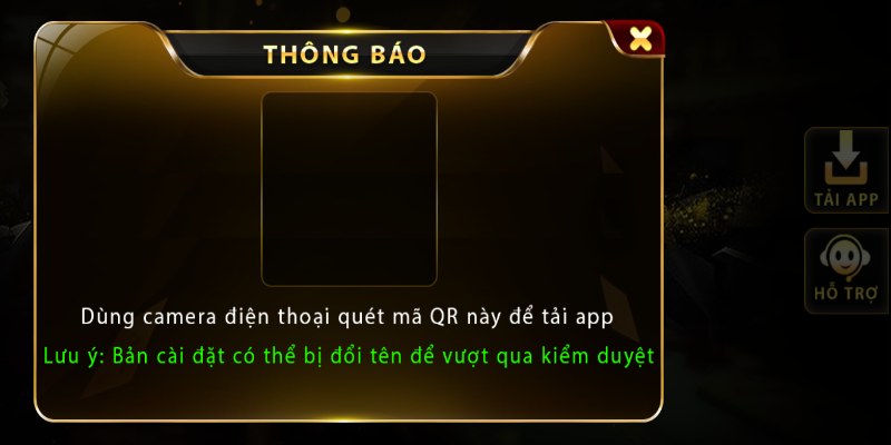 Bấm vào “Tải app” ngay trên trang chủ VicPlay